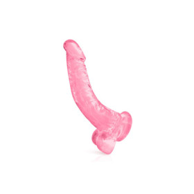 Gode jelly courbe rose ventouse taille XL 22cm 